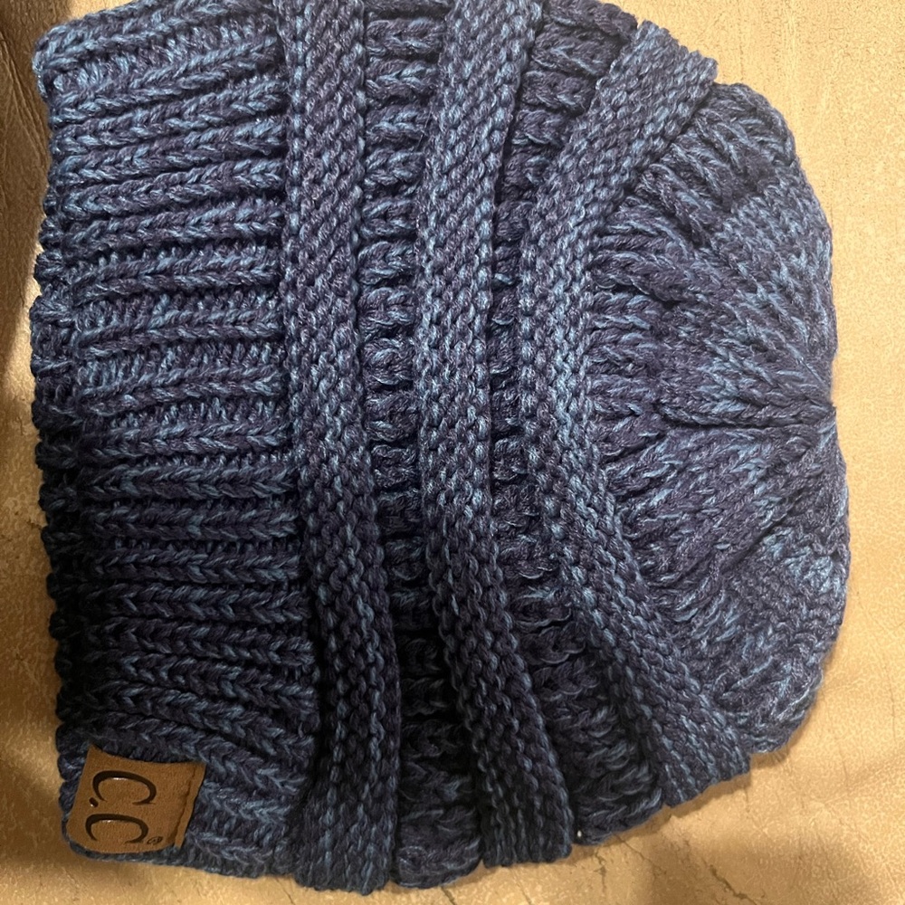 C.C Cream Knit Beanie (set of 3) - Picture 5 of 5